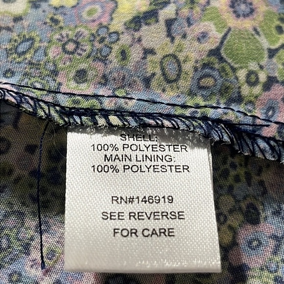 JACLYN SMITH FLORAL PRINT CHIFFON WRAP FRONT MAXI DRESS SIZE L. - Picture 7 of 8